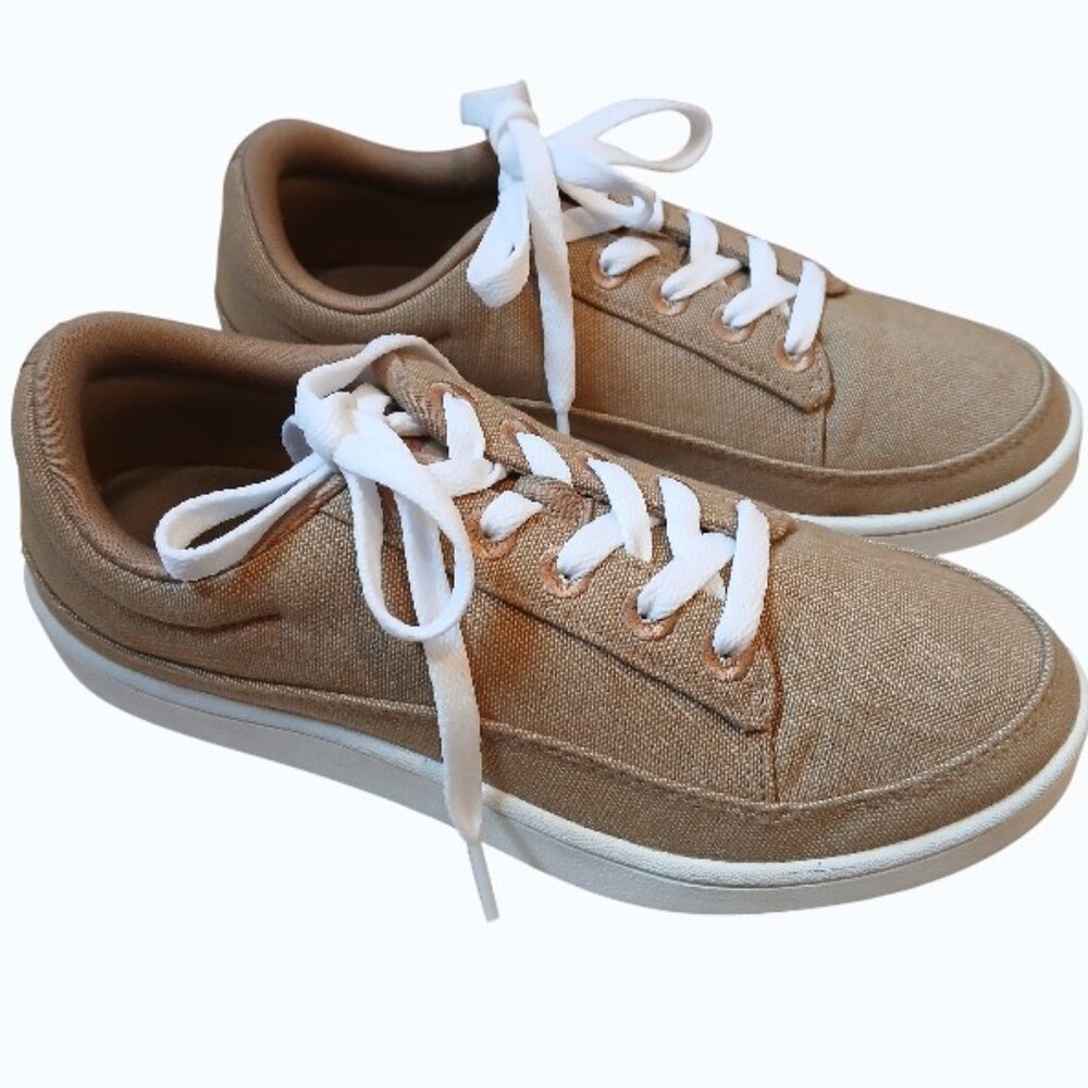 ALLBIRDS Pacer Camel Canvas Lace Up Sneakers - LIKE NEW - Picture 11 of 12